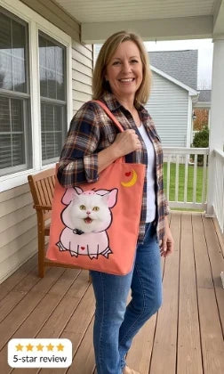 Pet parent carrying a small companion