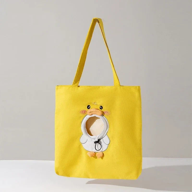 Dinosaur Shaped Carrier Bag - canvas pet sling carrier