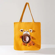 Dinosaur Shaped Carrier Bag - canvas pet sling carrier