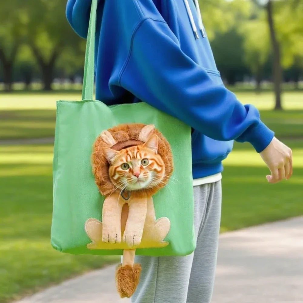 Bee Shaped Pet Bag - canvas cat carrier tote
