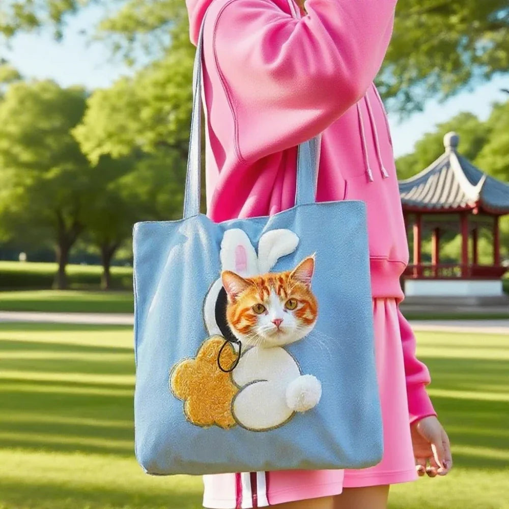 Bee Shaped Pet Bag - canvas cat carrier tote