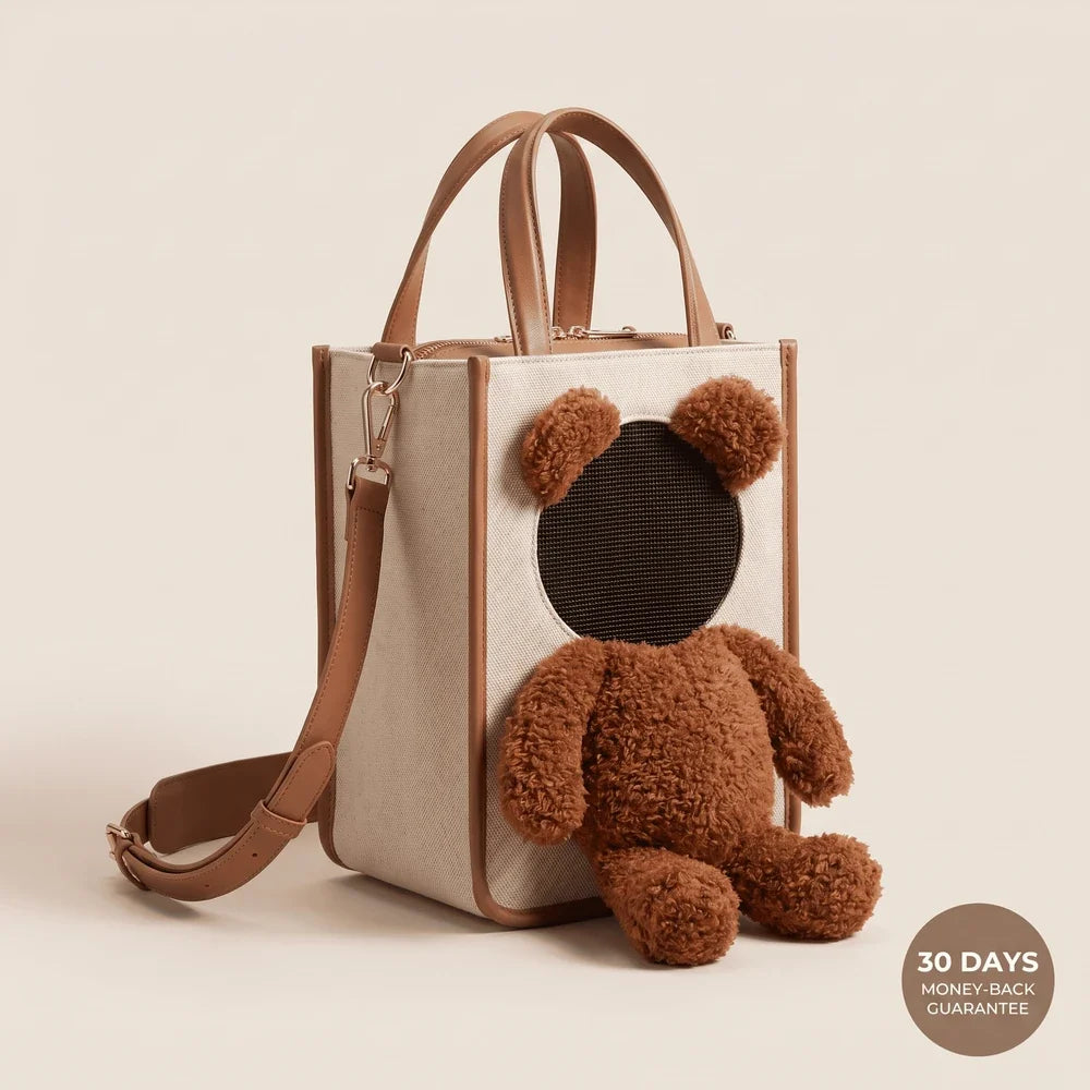Kitty Dogs Travel Bag - plush pet travel carrier