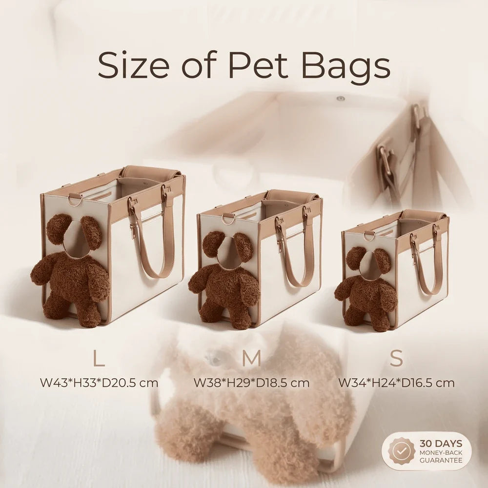 Kitty Dogs Travel Bag - plush pet travel carrier