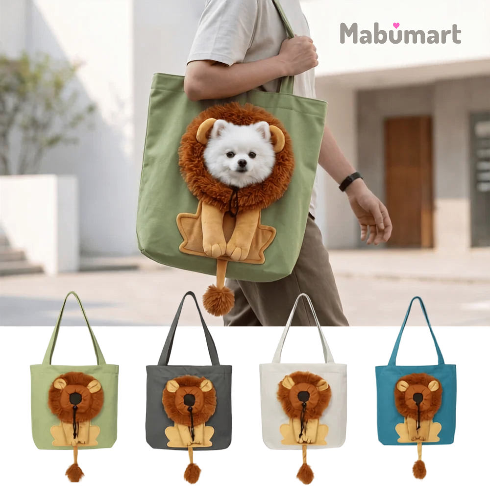 Lion Shaped Cat Carrier Bag