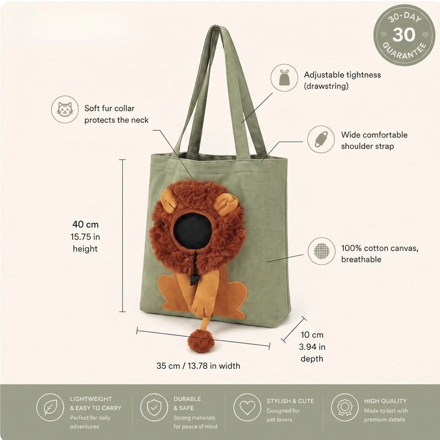 PawTote™ Lion Shoulder Bag